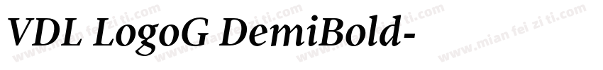 VDL LogoG DemiBold字体转换